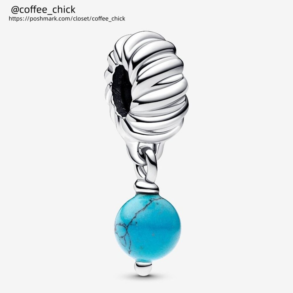 Pandora Turquoise-Colored Dangle Charm